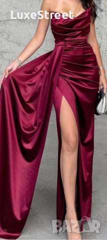 Сатен 🤍Дамски Рокли , снимка 2 - Рокли - 53880033