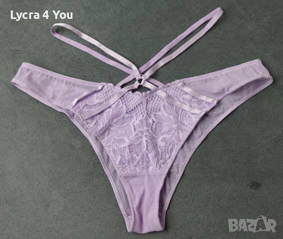 Ann Summers (UK 12) L/XL светла лилава силно изрязана бикина или бразилиана 