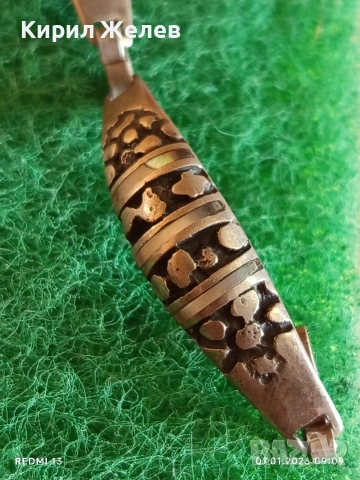 Винтидж сребърна гривна красива орнаментика ювелирна изработка 32397, снимка 3 - Гривни - 53015475