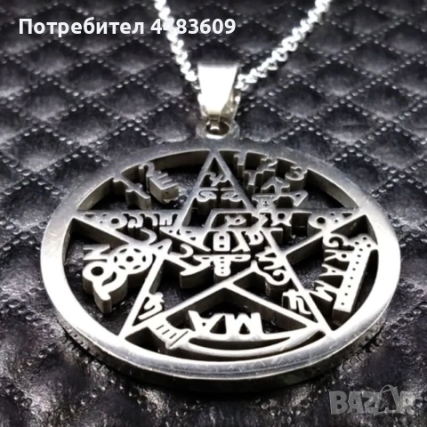 Колие Пентаграм / Печатът на Соломон , снимка 6 - Колиета, медальони, синджири - 54195511