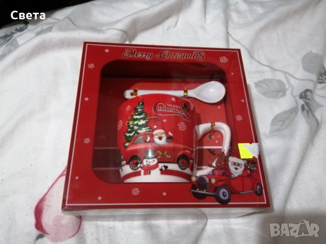 Чаша с коледен мотив