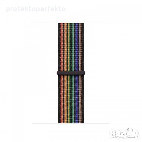 Pride каишка Apple Watch 49 mm/ 45/ 44/ 42 текстилна велкро, снимка 2 - Каишки за часовници - 38976427