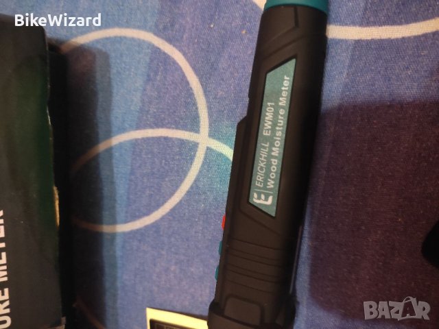 ERICKHILL Влагомер за дървесина с 3-цветна подсветка, цифров детектор за влага  НОВО, снимка 6 - Измервателни инструменти - 42104579
