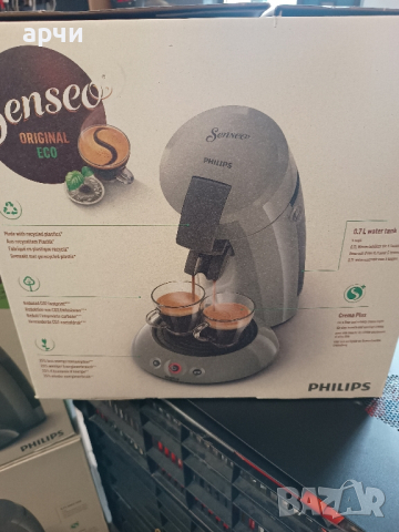  Philips Senseo HD7806 Еспресо кафемашина Philips HD7806/37 Senseo Original Eco, С капсули сива