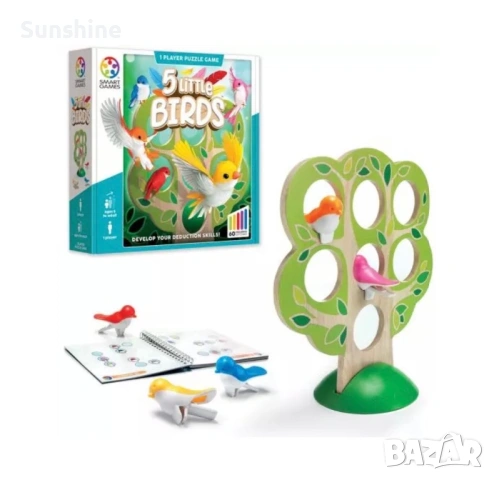 Логическа игра Smart Games: 5 Little Birds, снимка 2 - Образователни игри - 54358248