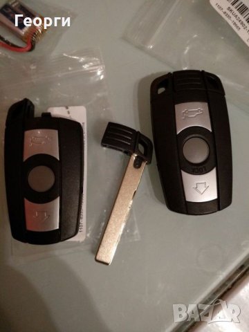 BMW 1/3/5/6/7 Series E90 E92 E93 E60 E61 X1 X5 X6. Без електроника, но със заготовка за метален ключ, снимка 4 - Части - 29752458