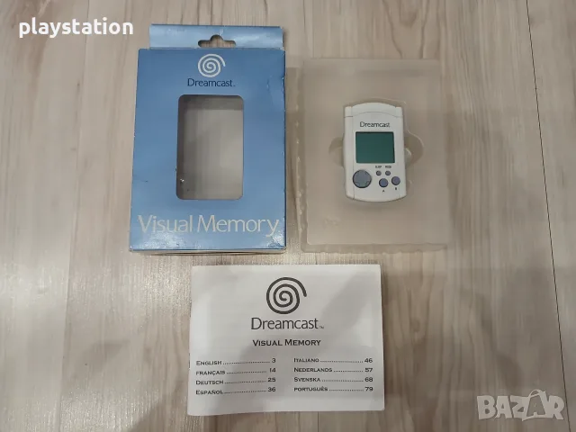 Оригинална мемори карта Sega Dreamcast VMU (CIB - С кутия и книжка), снимка 2 - Други игри и конзоли - 56237123