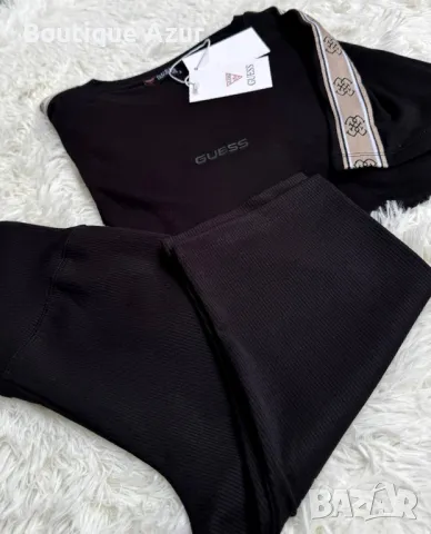 дамски комплекти тениска Guess и клин рипс , снимка 15 - Комплекти - 50331998