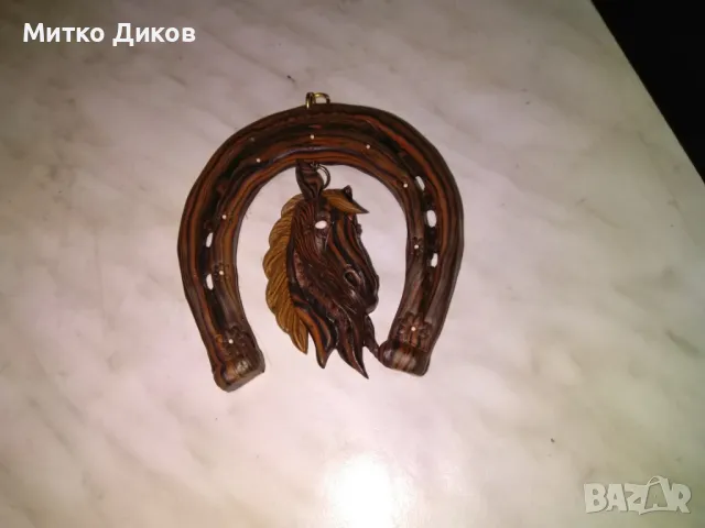 Дървена подкова кон за стена, снимка 3 - Декорация за дома - 49910667