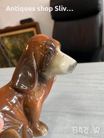 Керамично куче с глазура - Блъдхаундът. №4582, снимка 6 - Колекции - 42364979