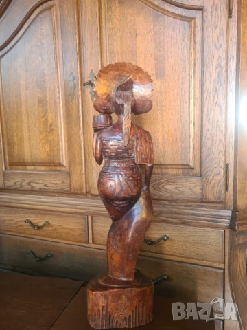 африканска статуетка масвина от тиково дърво, снимка 8 - Статуетки - 50821523