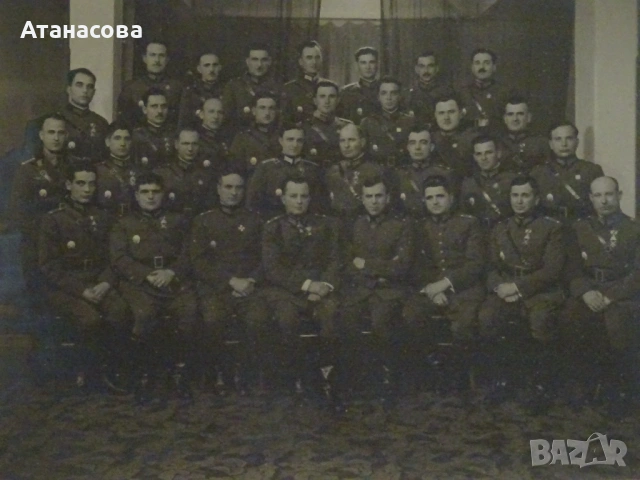 Снимка "ВОЕННА  АКАДЕМИЯ 10-ти ВИПУСКЪ" 2 март 1940 г Царство България картина, снимка 2 - Антикварни и старинни предмети - 54084724