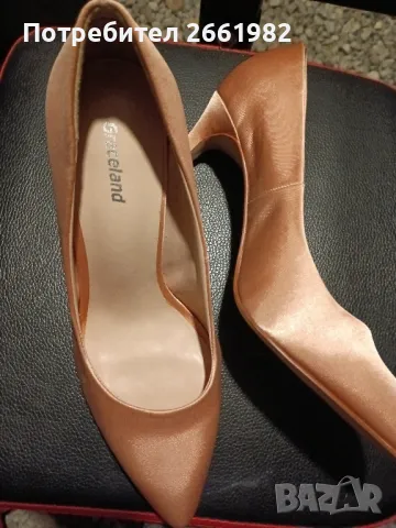 Нови сатенени оранжеви токчета - GRACELAND, снимка 2 - Дамски обувки на ток - 50170698