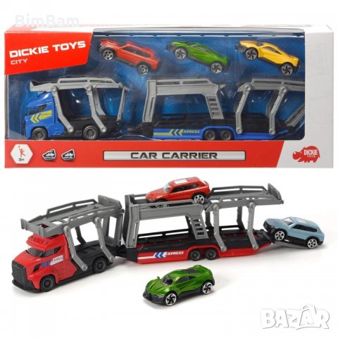 Автовоз с 3 броя колички Dickie Toys / Дики Тойс