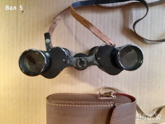 Стар бинокъл O H MEDER - Германия с кожен калъф, снимка 6 - Антикварни и старинни предмети - 53912641