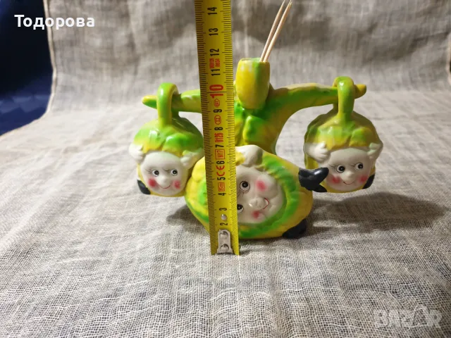 Порцеланови солнички и салфетник с весел детски мотив, снимка 2 - Аксесоари за кухня - 49457862