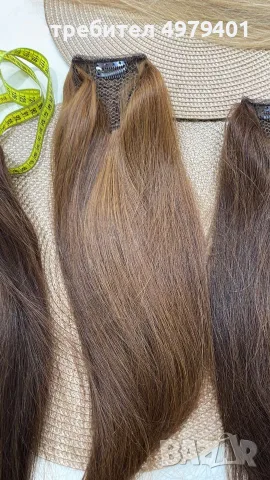 100%естествени коси опашки, снимка 5 - Аксесоари за коса - 56512509