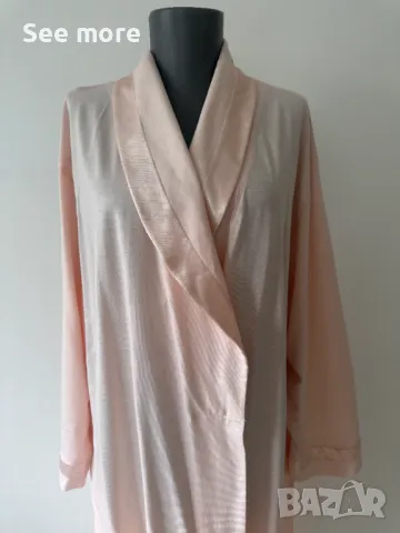 Дамски памучен халат TRIUMPH в розов цвят 44, снимка 2 - Нощници - 49930870