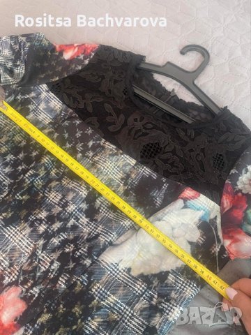 Елегантна рокля с 3/4 ръкав, М размер, снимка 13 - Рокли - 35985484