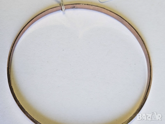 Дамска златна твърда гривна 585/14к 5.95гр, снимка 3 - Гривни - 51665233