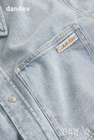 дънкова риза-яке Calvin Klein Jeans, снимка 5 - Ризи - 55950603
