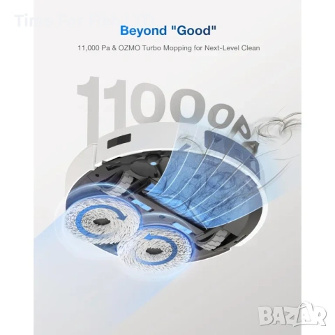 Прахосмукачка робот Ecovacs Deebot T30 Pro Omni (11.000Pa), снимка 4 - Прахосмукачки - 53981810