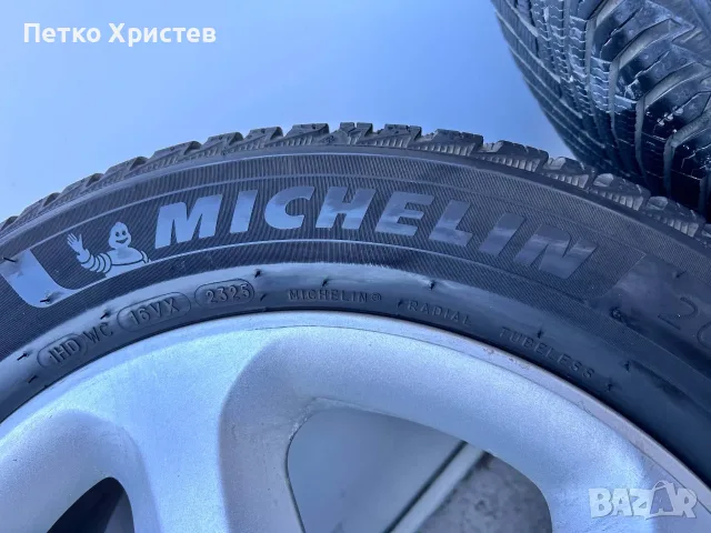 4 зимни гуми мишелин с 4 алуминиеви джанти комплект , снимка 4 - Гуми и джанти - 56202359