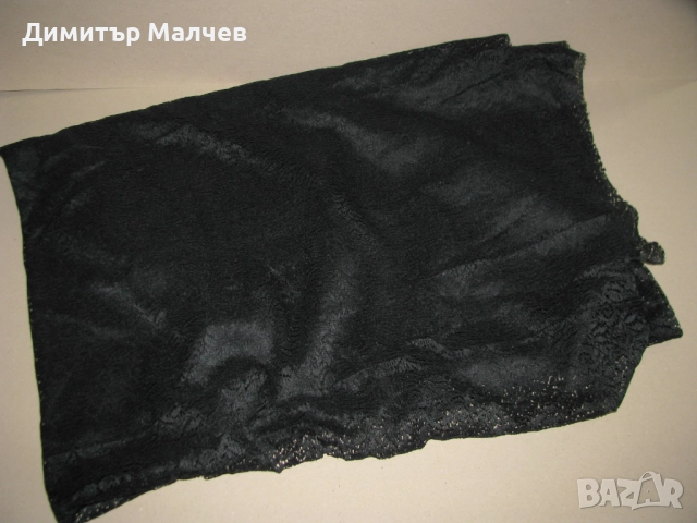 Черен дантелен плат 160/280 см черна дантела, отличен, снимка 4 - Други - 52021087