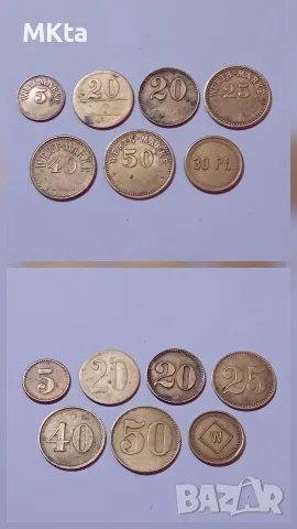 Колекция старинни жетони, снимка 2 - Антикварни и старинни предмети - 56446626