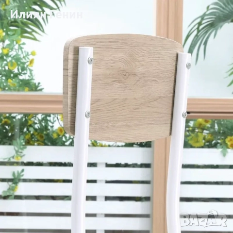 HOMCOM Комплект за хранене от 3 части, маса за хранене с 2 стола, снимка 8 - Маси - 51623175