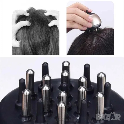 Апликатор за скалп Масажен гребен Подхранване на корените на косата, снимка 4 - Аксесоари за коса - 52070991