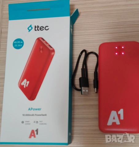 Външна батерия TTEC Re Charger 10000mAh, снимка 2 - Външни батерии - 53908995