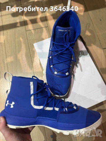 Under Armour Curry 5 "Royal" размер 47,5, снимка 2 - Спортни обувки - 53260964