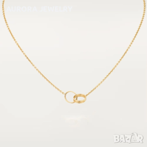 CARTIER Love Gold Pendant Дамско Колие, снимка 9 - Колиета, медальони, синджири - 52972407