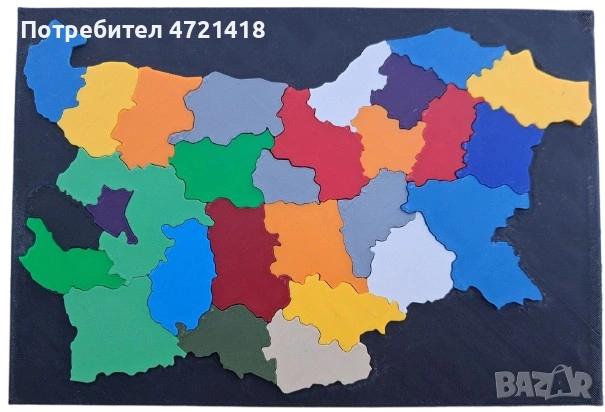 България в 28 нюанса. Дизайнерски 3D Пъзел България