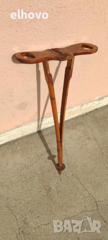 Старо дървено столче, бастун