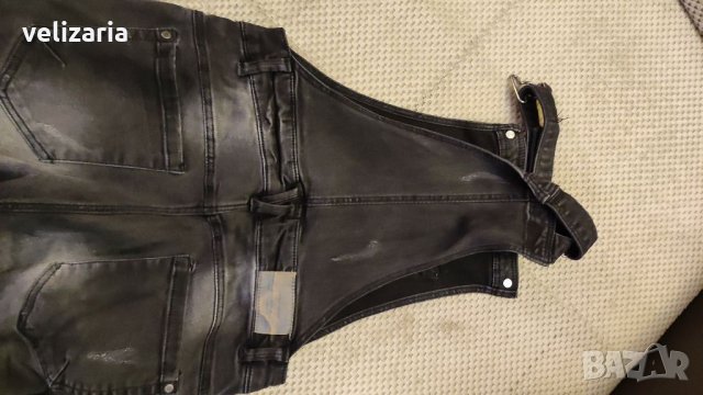 Дънков гащеризон 12-13г, снимка 4 - Детски панталони и дънки - 34408709