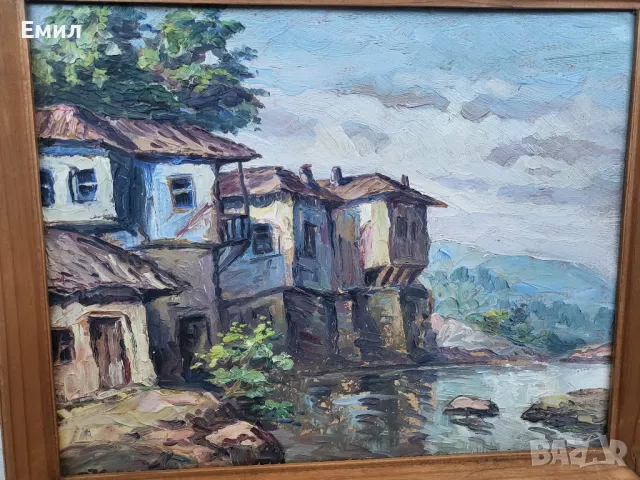 Стара картина Виктор Попов , снимка 2 - Колекции - 49414251