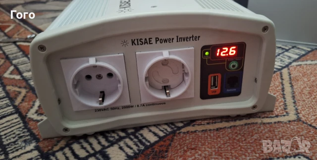 Продавам висок клас инвертор КISАЕ SW1220i - 2000W чиста синусоида, снимка 3 - Друга електроника - 48977207