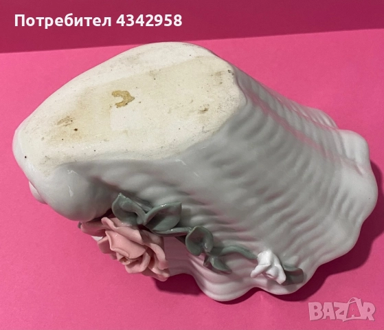 Amsel Porzellan Hamburg. 60 г.Малка порцеланова вазичка., снимка 5 - Антикварни и старинни предмети - 52896579