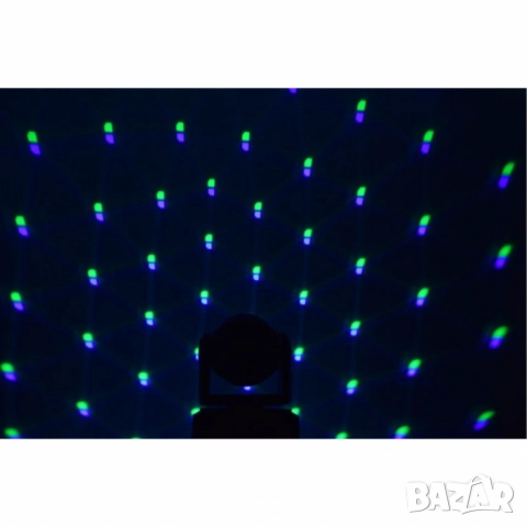 Мини LED 2в1 прожектор с движеща се глава – Компактна мощ за впечатляващо осветление, снимка 9 - Друга електроника - 52137296