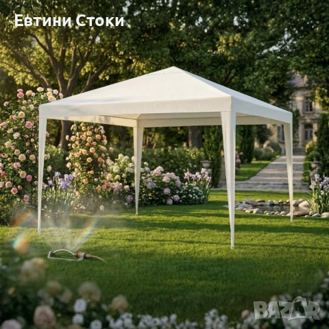 Градинска шатра 3x3 м с водоустойчив покрив, снимка 2 - Градински мебели, декорация  - 54234569