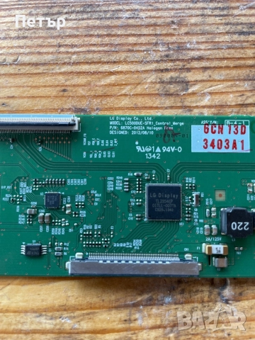 TCon BOARD LG display Co LTD LC500DUE SFR1 , снимка 2 - Части и Платки - 51608136