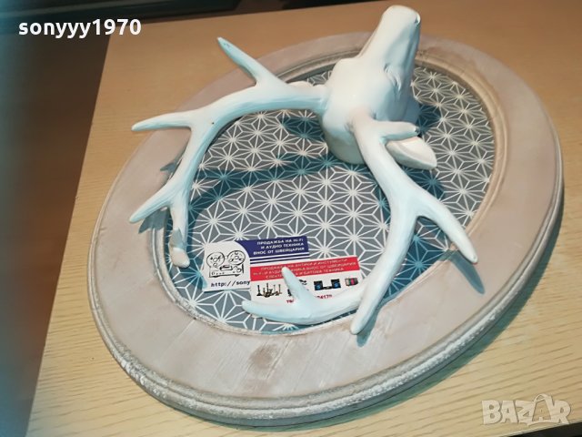 елен с рога в рамка-made in france-55х40х15см, снимка 5 - Колекции - 29842405