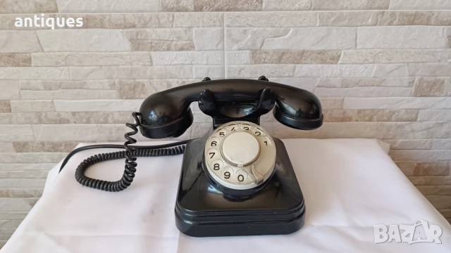 Стар немски телефон с вилка-  Siemens - 1950" година