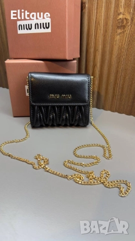 чанта / портмоне miu miu в кутия  от естествена кожа , снимка 4 - Чанти - 52940421