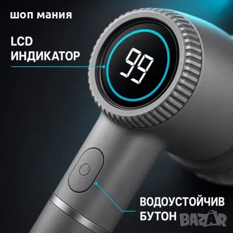 Електрическа въртяща четка 5 в 1 с LCD дисплей – безжично почистване без усилие, снимка 7 - Мопове, кофи, четки и метли - 55939243