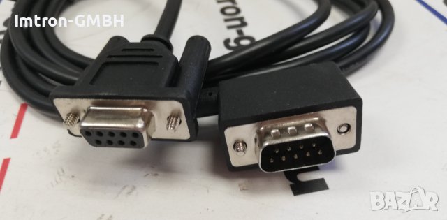  RS-232 сериен кабел D9 M/F, 1.8 м, 9 проводника, удължителен, снимка 2 - Кабели и адаптери - 42074838