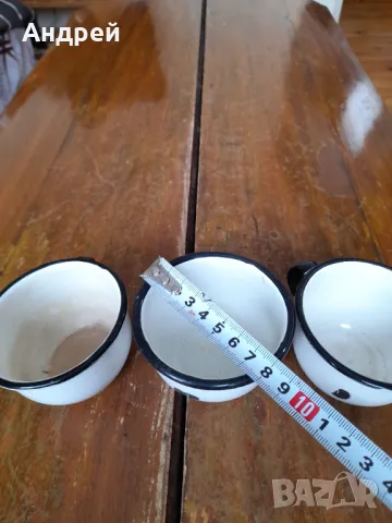 Старо емайлирано канче,канчета,чаши, снимка 6 - Други ценни предмети - 48798536