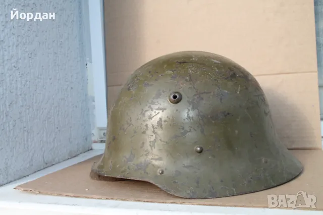 Българска военна каска модел 1936-та година, снимка 5 - Антикварни и старинни предмети - 47608261